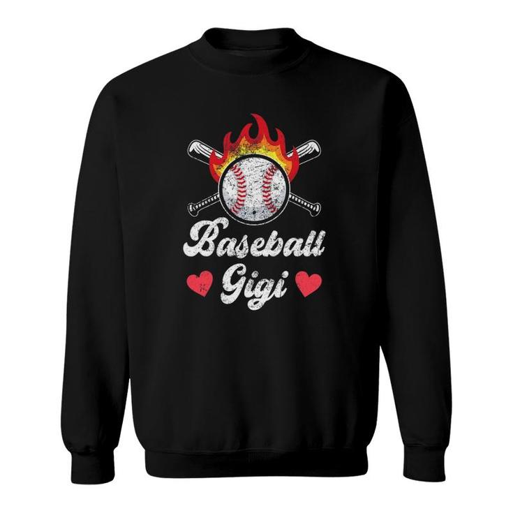 Baseball Gigi Grandma Granny Mothers Day Softball Game Lover Sweatshirt