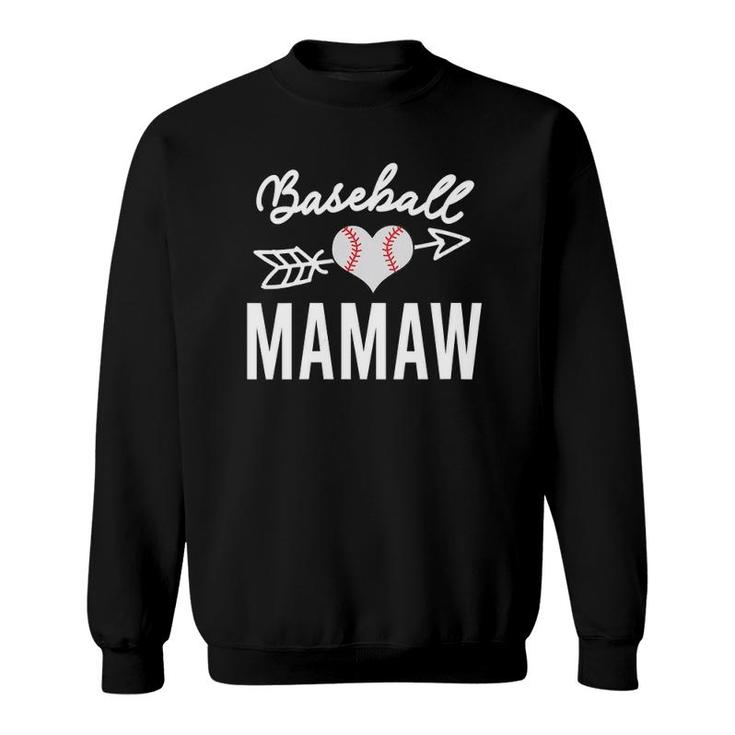 Baseball Mamaw Cute Baseball Gift For Mamaw Mother's Day Sweatshirt