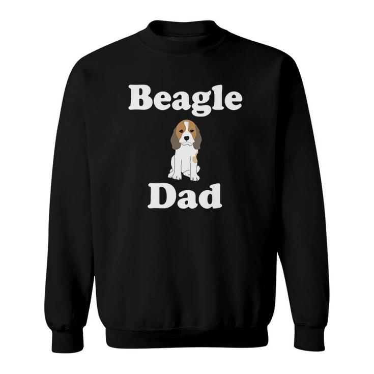 Beagle Dad Cute Puppy Fathers Day Dog Lovers Gift Sweatshirt