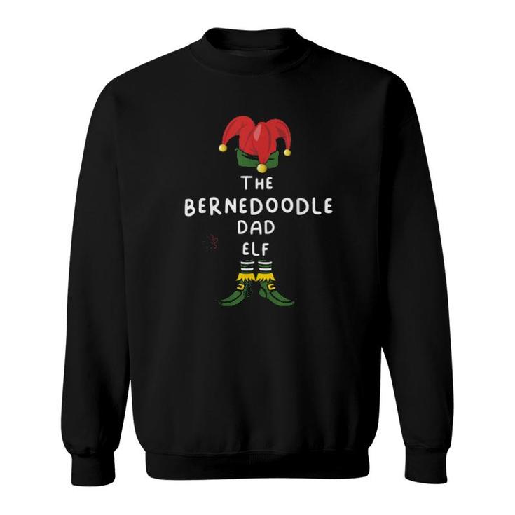 Bernedoodle Dad Dog Elf Group Matching Family Christmas Tee  Sweatshirt