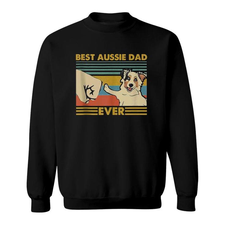Best Aussie Dad Ever Retro Vintage Sunset  Sweatshirt