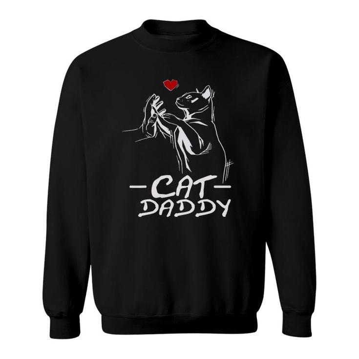 Best Cat Dad Ever Daddy Funny Cat Daddy Father's Day Gift Sweatshirt