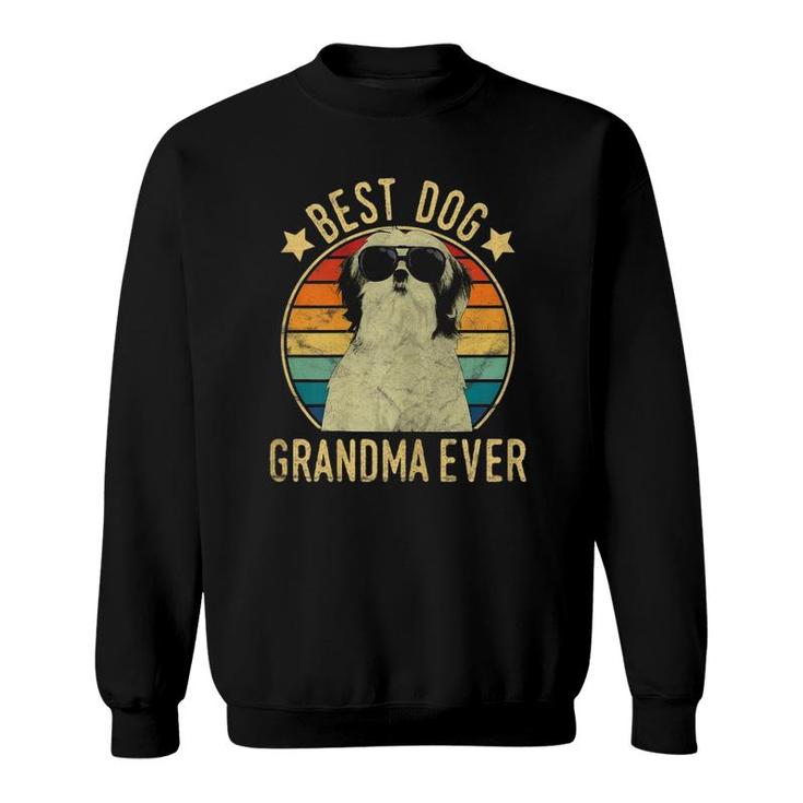 Best Dog Grandma Ever Shih Tzu Mother's Day Sweatshirt