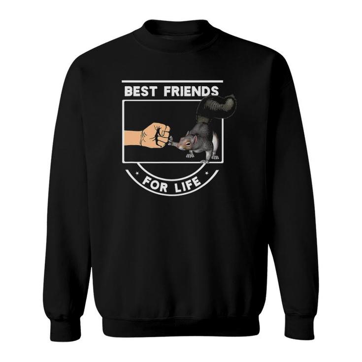 Best Friends Forever Squirrel Cute Fist Bump Bff For Life Sweatshirt