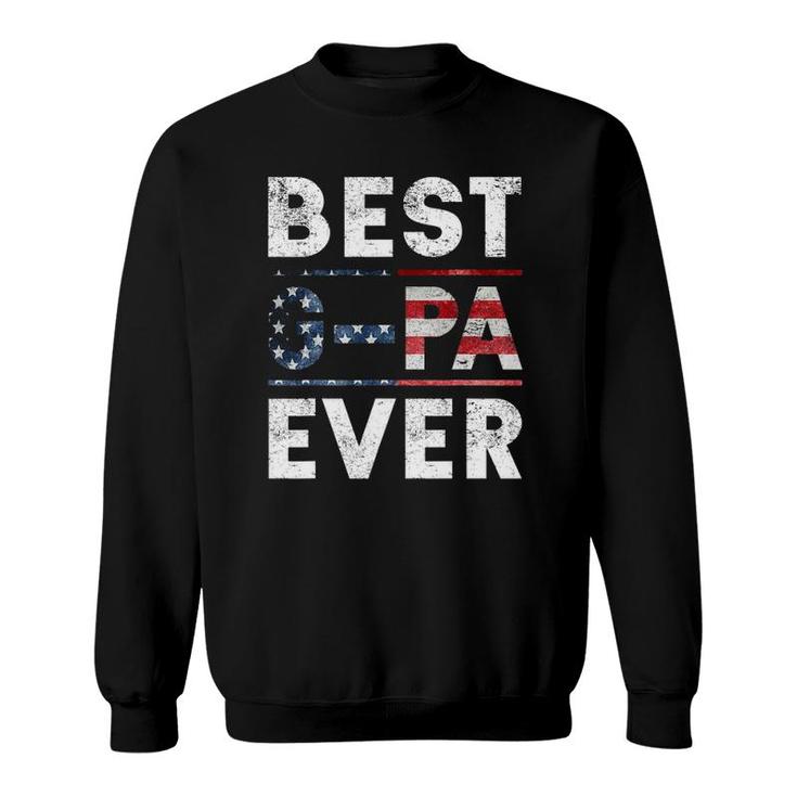 Best G-Pa Ever Vintage American Flag Parents Day Gift Sweatshirt