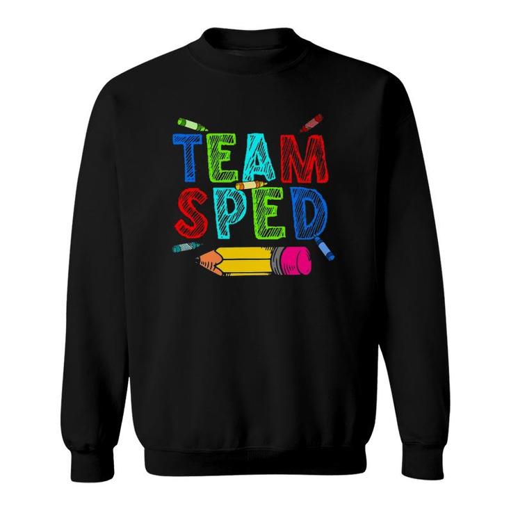 Best Special Education Art For Men Women Special Ed Teacher Sweatshirt