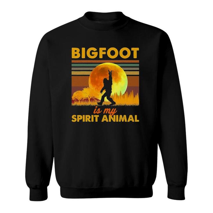Bigfoot Is My Spirit Animal Funny Sasquatch Men Women Sweatshirt