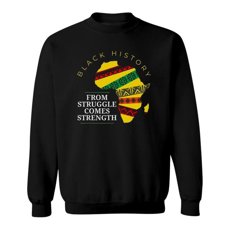 Black History African Continent Dashiki Sweatshirt