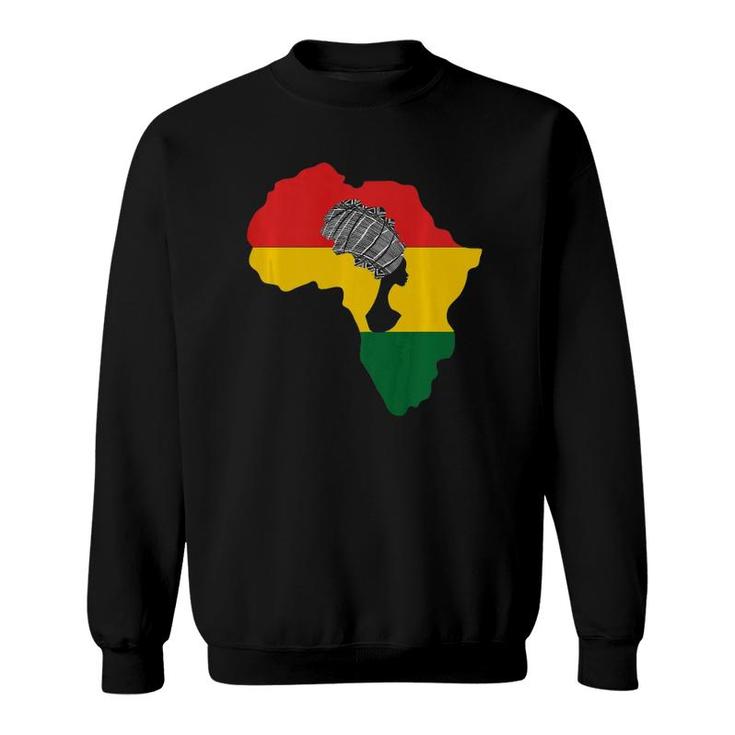 Black History Month Africa Hair Afro  Sweatshirt