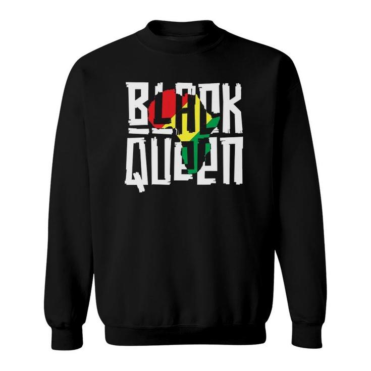 Black Queen For Women Girls History Month Africa Sweatshirt