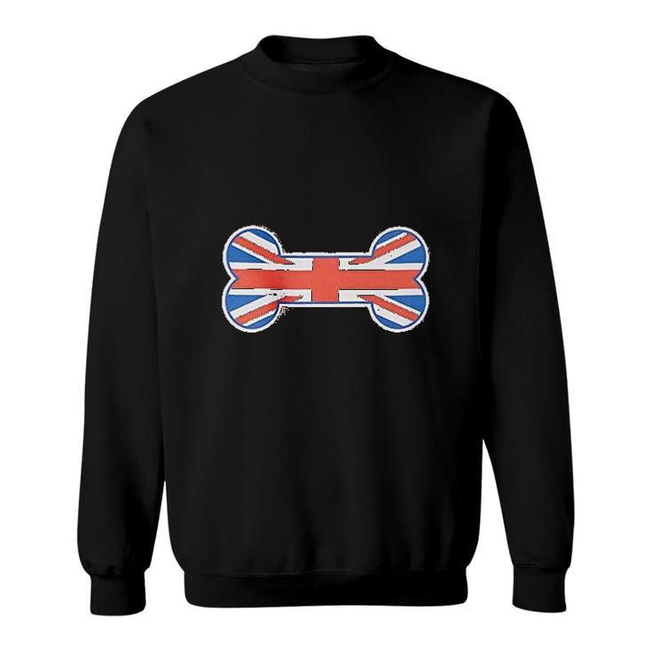 Bone Shaped United Kingdom Union Jack Flag Sweatshirt