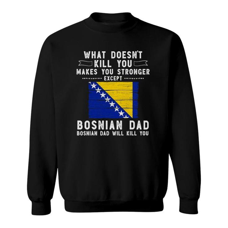Bosnia & Herzegovina Dad Gifts For Men Father's Day Sweatshirt