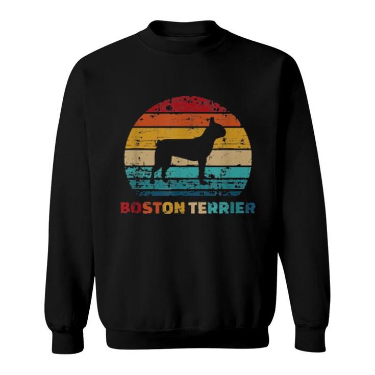 Boston Terrier Vintage Retro Sweatshirt