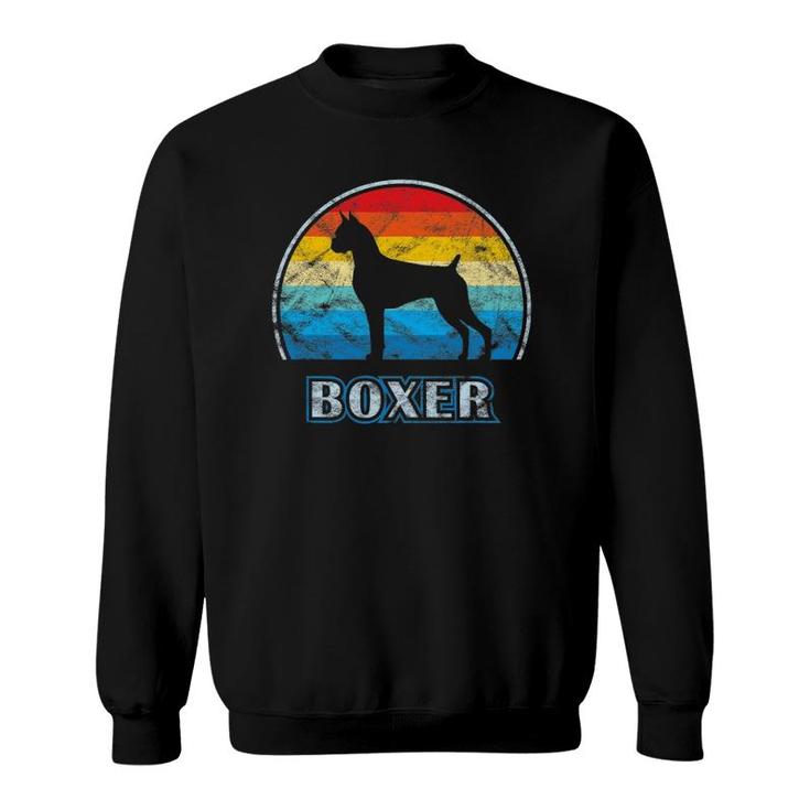 Boxer Dog Vintage Design Dog Sweatshirt