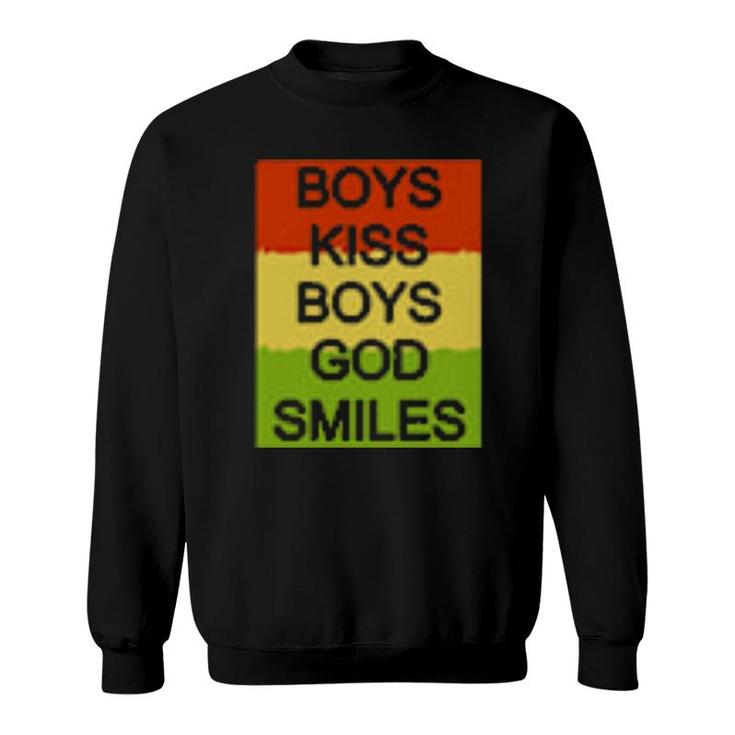 Boys Kiss Boys God Smile Sweatshirt