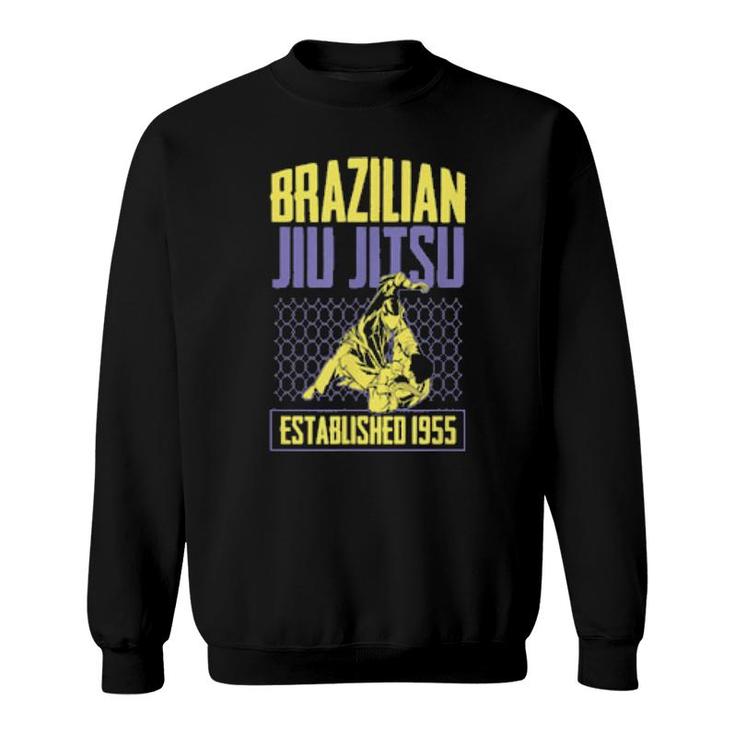 Brazilian Jiu Jitsu Established 1955 Bjj Master Training  Sweatshirt