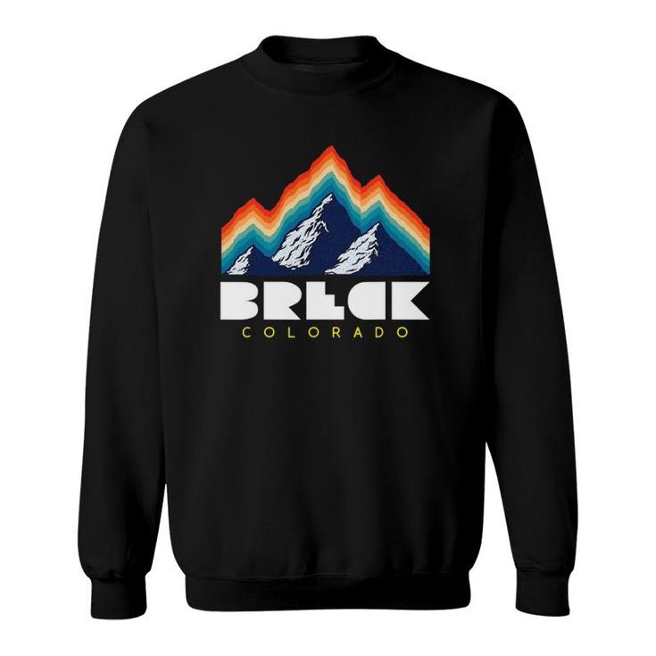 Breck Colorado Retro Usa Ski Sweatshirt