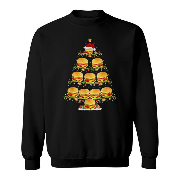Burgers Xmas Lighting Santa Burgers Christmas  Sweatshirt