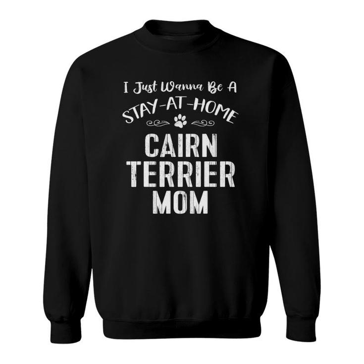 Cairn Terrier Dog Momgift Love Paw Print Heart Sweatshirt