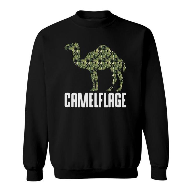 Camouflage Camel Dromedary Camelflage Hump Day Camo Outfit Sweatshirt