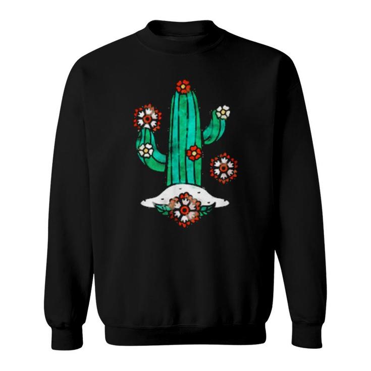 Camping Cactus Outdoor  Sweatshirt