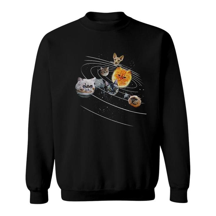 Cat Universe Galaxy Sweatshirt