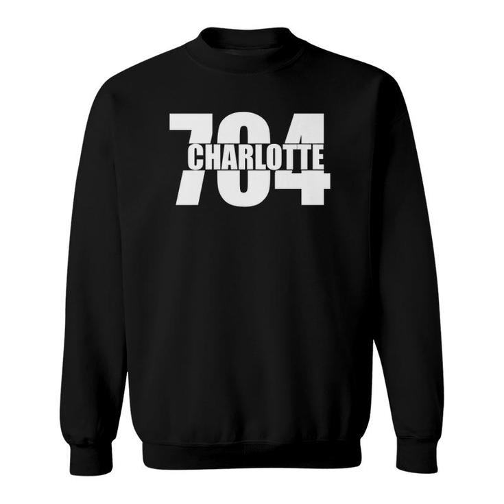 Charlotte 704 Area Code North Carolina Sweatshirt