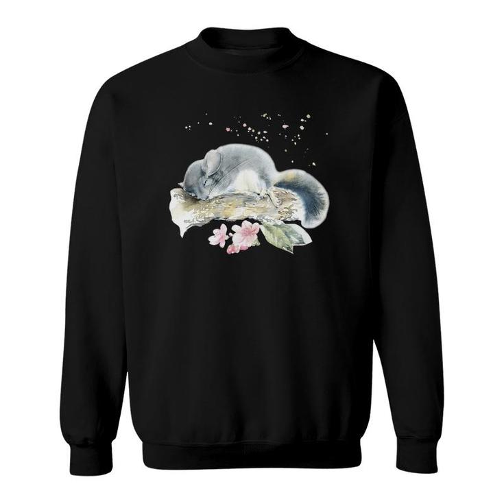 Chinchilla T, Sleeping Cute Chinchilla Sweatshirt