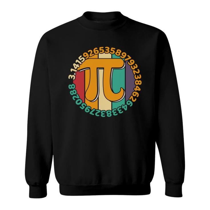 Circle Number Pi Colorful Letters Happy Pi Day Sweatshirt