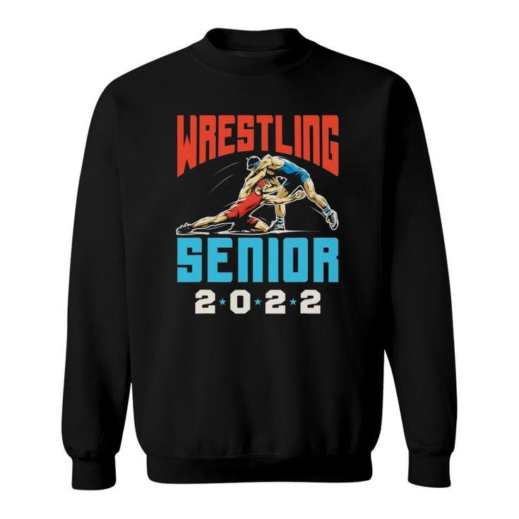 Class Of 2022 Wrestling Senior Graduation Graduate Grad Sweatshirt