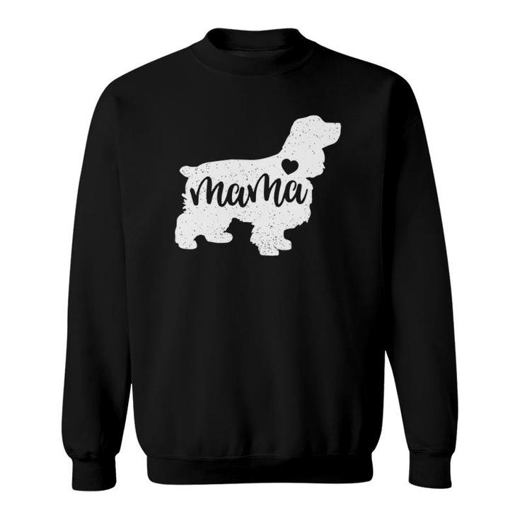 Cocker Spaniel Mothers Day Mama Dog Mom Paw Lover Gift Sweatshirt