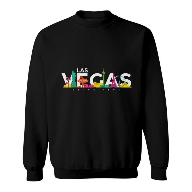 Colorful Las Vegas Nevada Tee Las Vegas Trip Sweatshirt