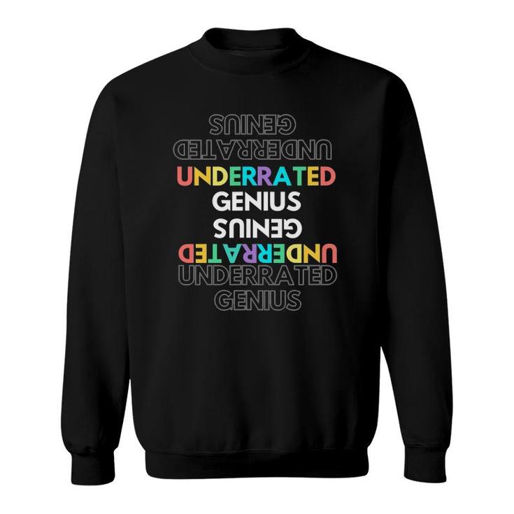 Colorful Upside Down Genius Gift Sweatshirt
