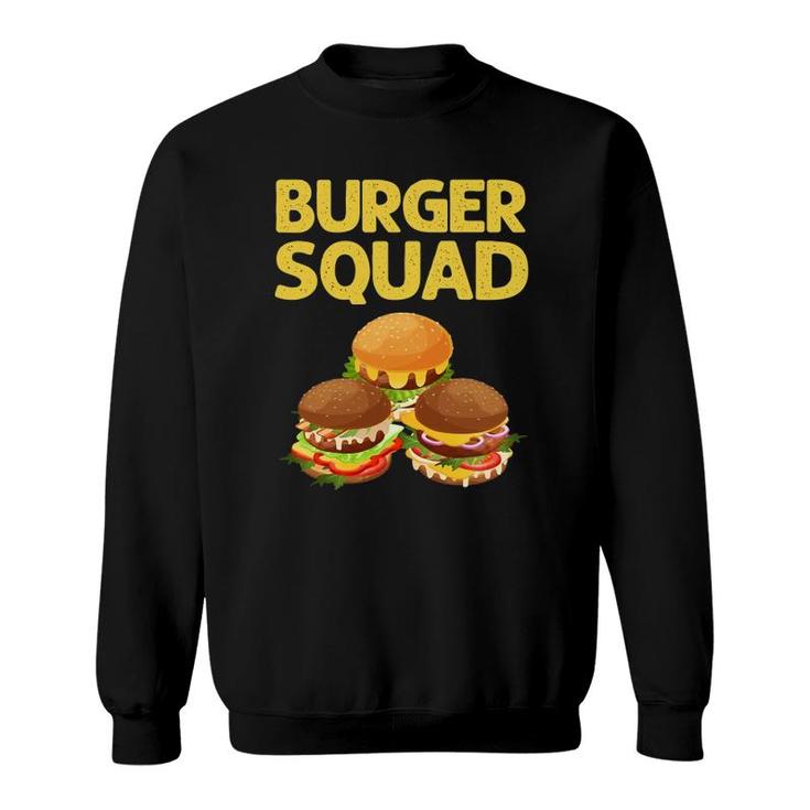Cool Hamburger Art Men Women Cheeseburger Fast Food Burger Sweatshirt