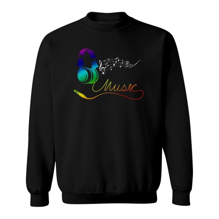 Cool Plug Your Earphone Musical Music Life Musician Gift Sweatshirt