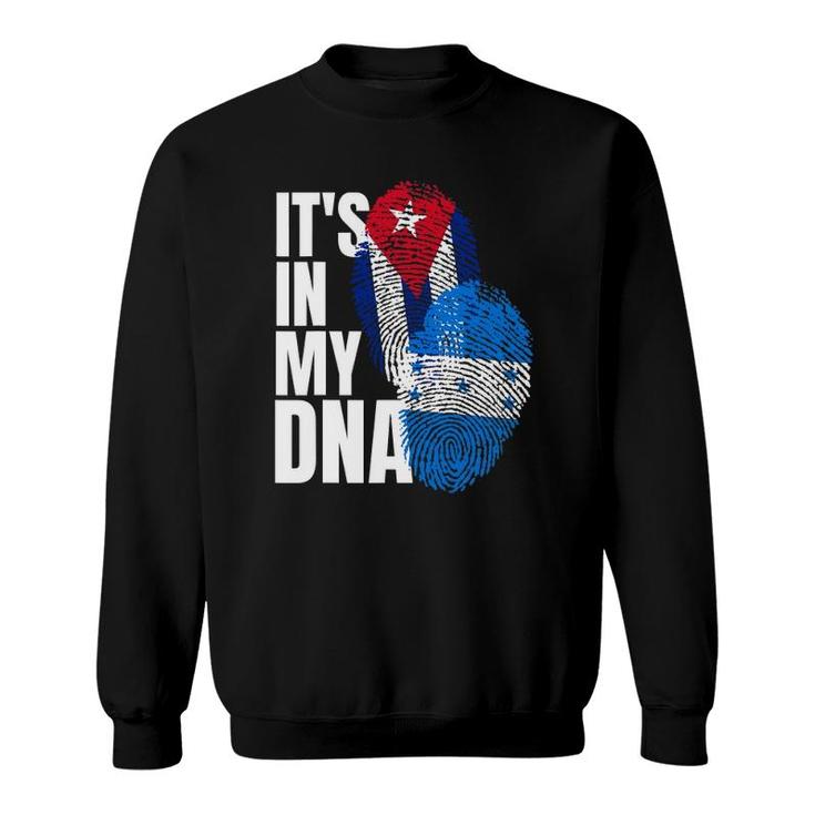 Cuban And Honduran Dna Flag Heritage Mix Sweatshirt