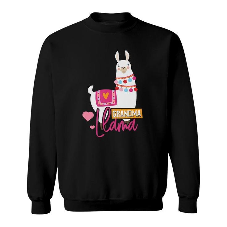 Cute Alpaca Funny Grandmother Graphic Gift Grandma Llama Sweatshirt