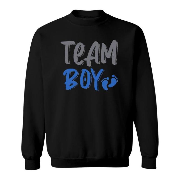 Cute Blue Team Boy Gender Reveal Party Idea For Daddy Sweatshirt