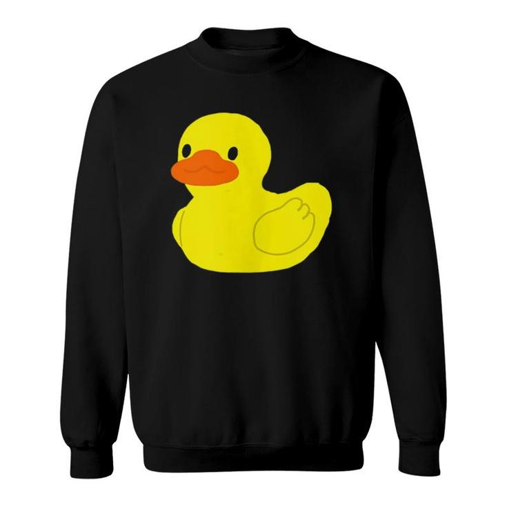 Cute Little Yellow Rubber Ducky Duck Graphic Sweatshirt
