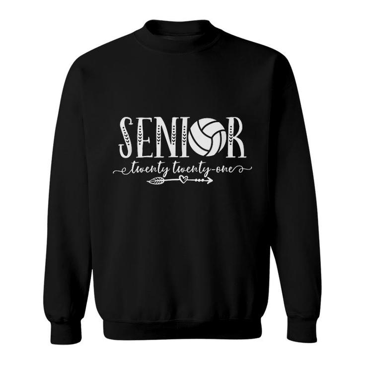 Cute Senior 2021 Volleyball Team Sweatshirt