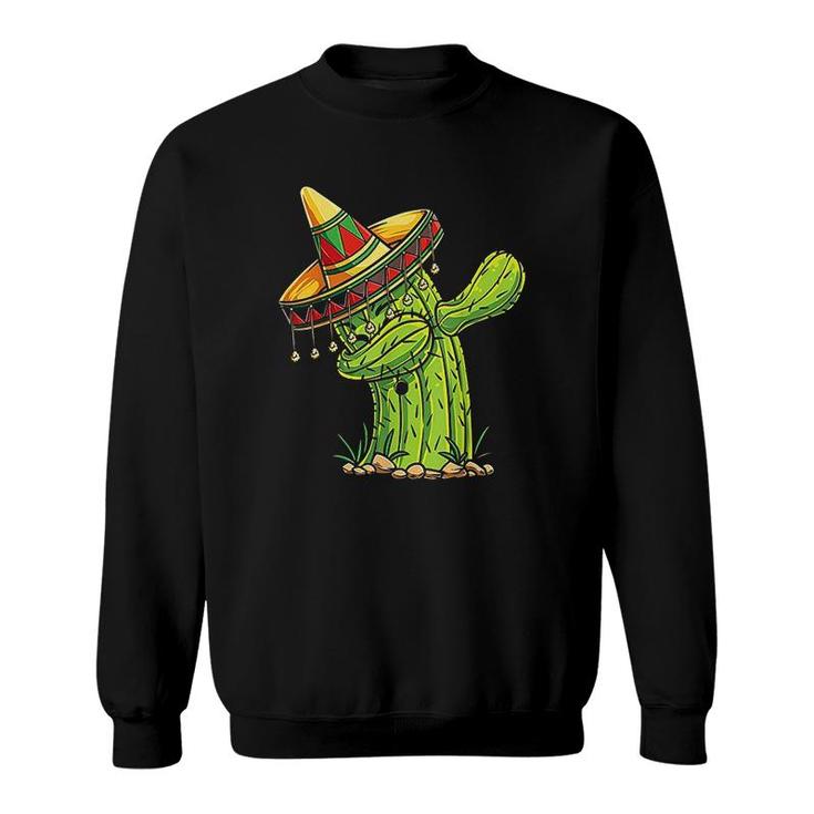 Dabbing Cactus Cinco De Mayo Funny Mexican Sweatshirt