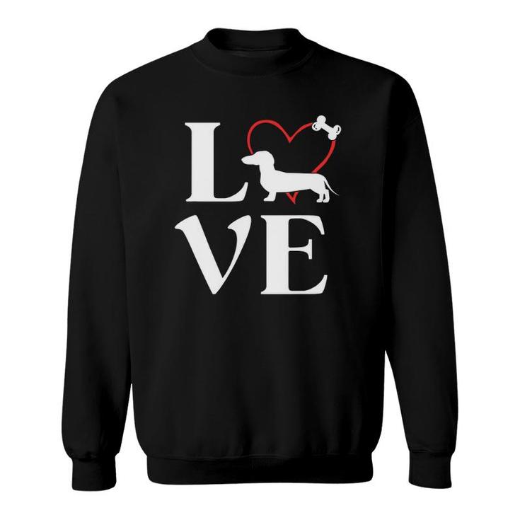 Dachshund Gifts Love Dogs Ts For Women Dog Mama Sweatshirt