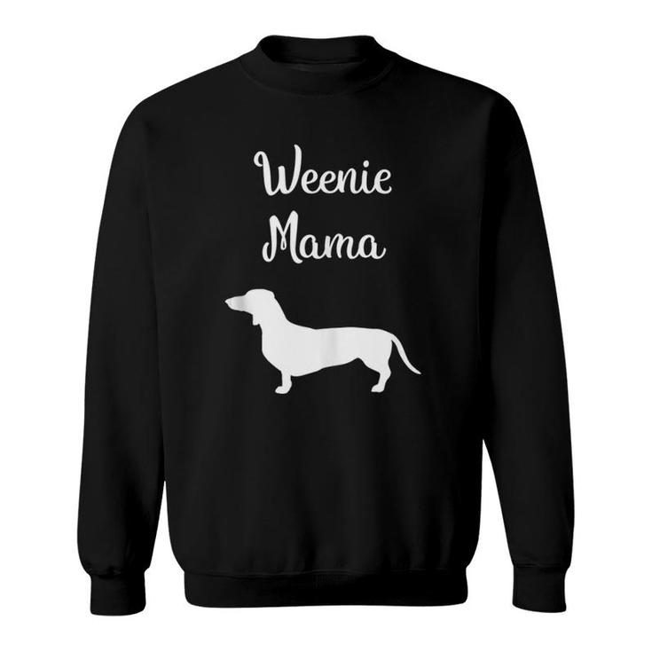 Dachshund Mama Womens Weenie Dog Lover Gift  Sweatshirt