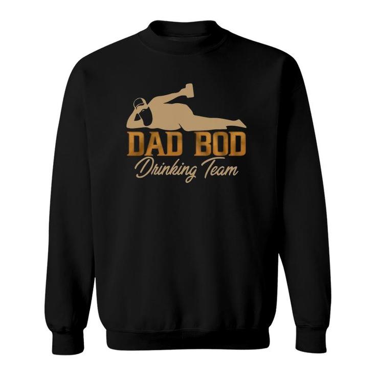 Dad Bod Drinking Team Father Beer Drinker Retro Vintage Sweatshirt