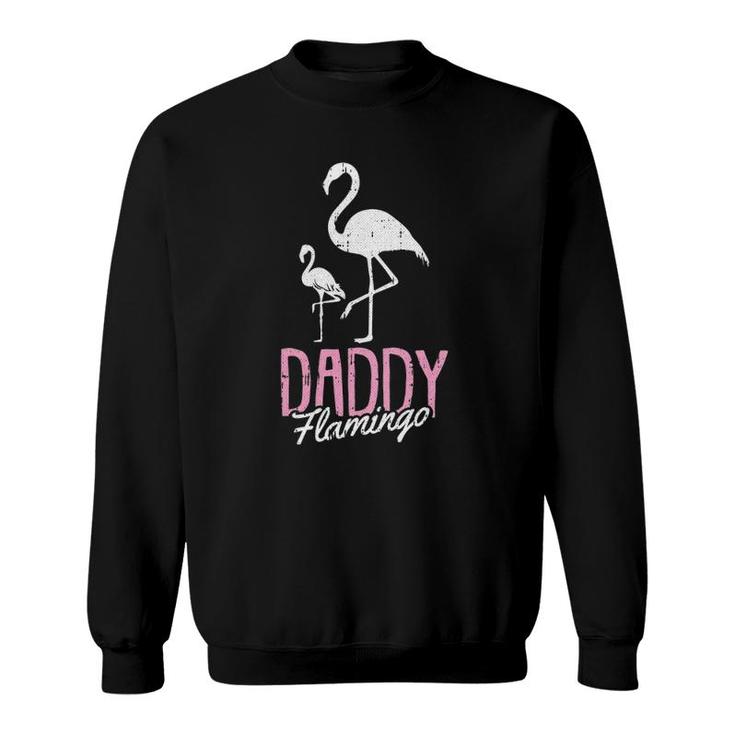 Daddy Flamingo Father's Day Cute Bird Summer Papa Dad-A Pops Sweatshirt