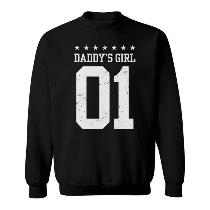 Daddy's Girl 01 Family Matching Women Daughter Father's Day Pullover Sweatshirt