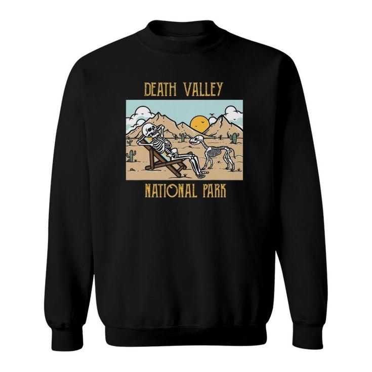 Death Valley National Park Mojave Desert California Skeleton Sweatshirt