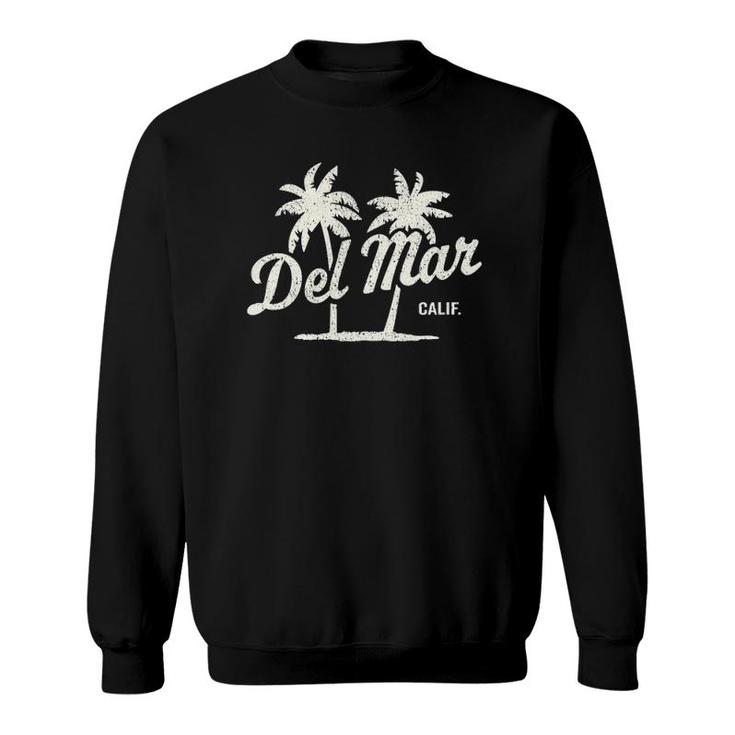 Del Mar California Vintage 70S Palm Trees Graphic Sweatshirt
