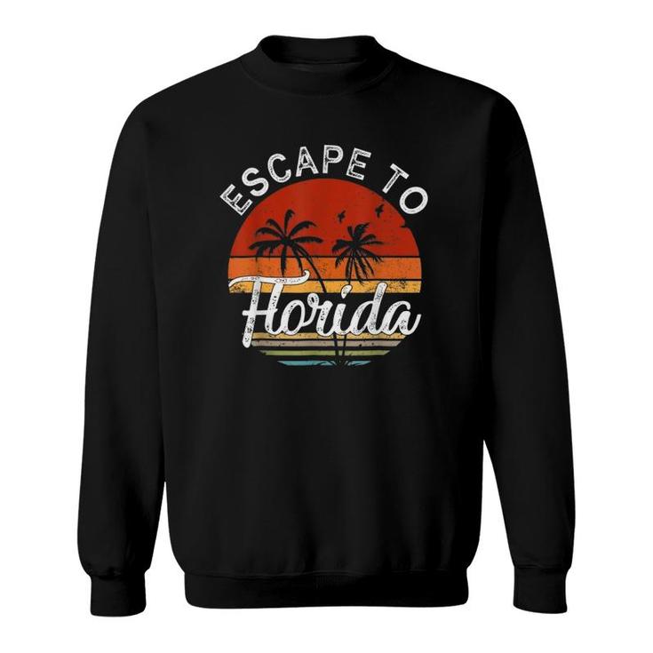 Desantis Escape To Florida Vintage Funny Sweatshirt