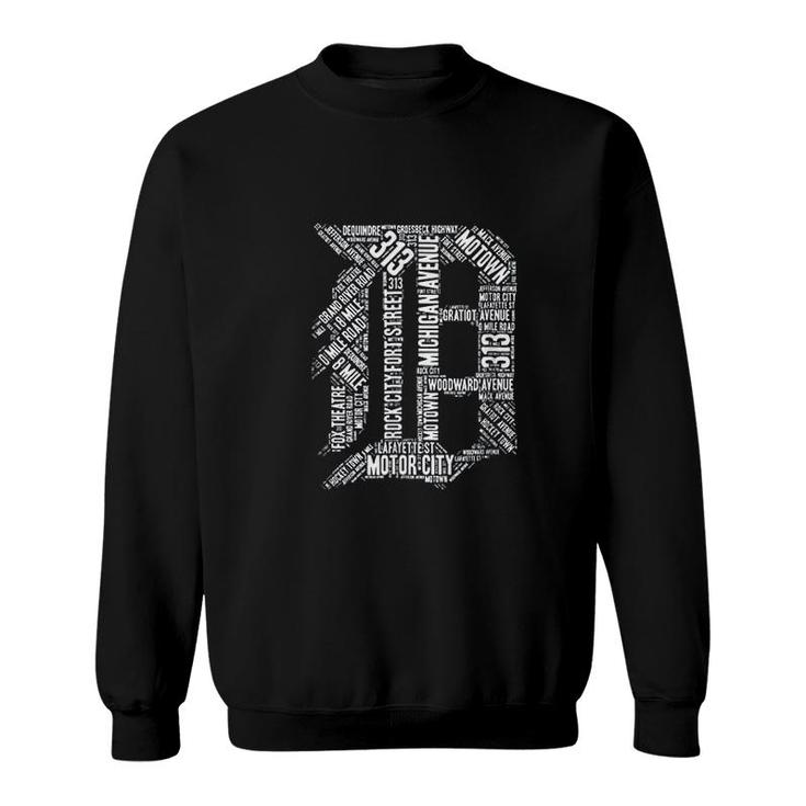 Detroit Graphic D Special Gift Sweatshirt
